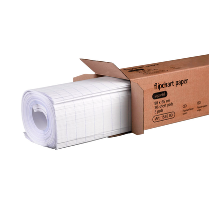 Artikelbild 3 für Legamaster Flipchart-Papier kariert 65,0 x 98,0 cm, 20 Blatt, 5 Blöcke, Artikelnummer 141002