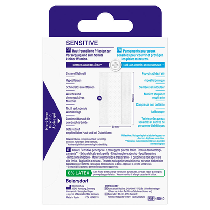 Artikelbild 2 für Hansaplast Pflaster SENSITIVE 4809193002 weiß 6,0 x 10,0 cm, 10 St., Artikelnummer 547483