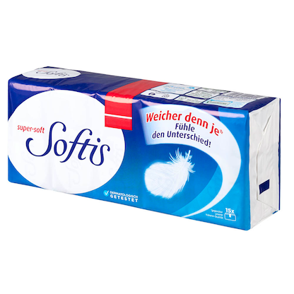 Artikelbild 4 für Softis Taschentücher Klassik 4-lagig weiß, 15x 9 Tücher, Artikelnummer 384453