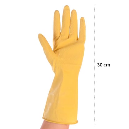 Artikelbild 3 für HYGONORM unisex Gummihandschuhe Bettina Soft gelb Größe 8, 1 Paar, Artikelnummer 651709