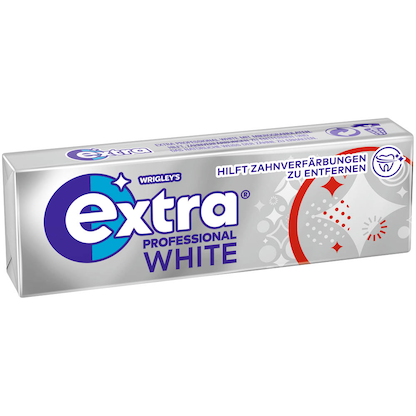 Artikelbild 2 für extra® PROFESSIONAL WHITE Kaugummis 30x 10 Dragees, Artikelnummer 473039