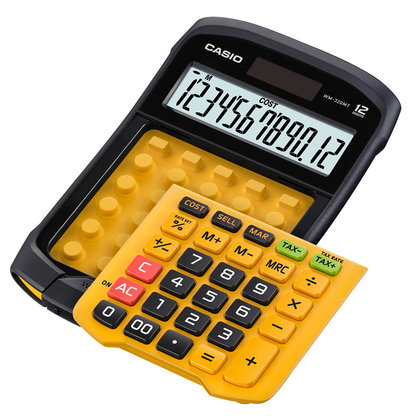 Artikelbild 3 für CASIO WM-320MT Tischrechner schwarz/gelb, Artikelnummer 217880