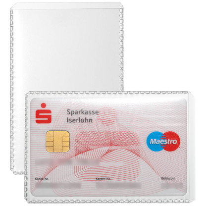 Artikelbild für DURABLE Dokumentenhüllen transparent 8,6 x 5,4 cm, 10 St., Artikelnummer 584508