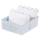 Artikelbild 1 für HAN A6 Karteikasten DIN A6 für 400 Karteikarten lichtgrau mit Deckel, Artikelnummer 458000