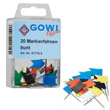 Artikelbild 1 für Gowi Markierungsfahnen farbsortiert, 20 St., Artikelnummer 431573