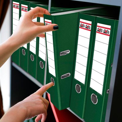 Artikelbild 2 für dots Ordner weiß Kunststoff 8,0 cm DIN A4, 1 St., Artikelnummer 223263