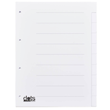Artikelbild 1 für dots Ordnerregister DIN A4 Vollformat blanko weiß 10-teilig, 5 Satz, Artikelnummer 294538