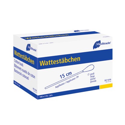 Artikelbild 3 für Meditrade® Wattestäbchen weiß, 200 St., Artikelnummer 566699