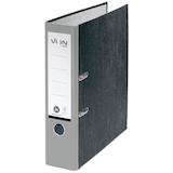 Artikelbild 1 für VON LEITZ Ordner grau mamoriert Karton 8,0 cm DIN A4, 1 St., Artikelnummer 635587