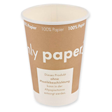 Artikelbild 1 für NATURE Star Einweg-Kaffeebecher Only Paper braun, weiß 180 ml, 50 St., Artikelnummer 474047