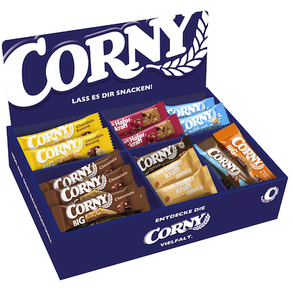 Artikelbild für CORNY Sortimentskarton Müsliriegel 64 Riegel, Artikelnummer 562128