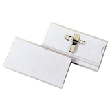 Artikelbild 1 für VELOFLEX Namensschilder mit Kombiklemme 75,0 x 40,0 mm, 5 St., Artikelnummer 617856