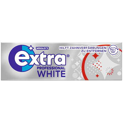 Artikelbild 3 für extra® PROFESSIONAL WHITE Kaugummis 30x 10 Dragees, Artikelnummer 473039
