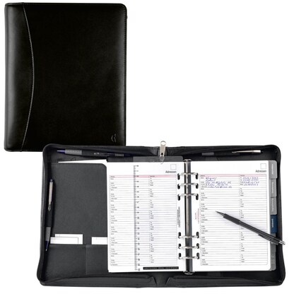 Artikelbild für CHRONOPLAN Terminplaner Mobil A5 Compact A5 Leder, Artikelnummer 272161