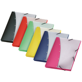 Artikelbild 1 für VELOFLEX Sammelmappen Diamond 3,0 cm gelb, rot, hellgrün, blau, pink, schwarz, 12 St., Artikelnummer 617869