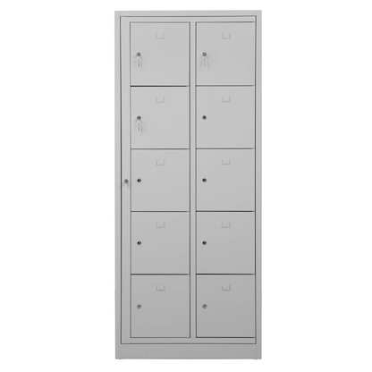 Artikelbild 5 für Gürkan Schließfachschrank lichtgrau 107699, 10 Schließfächer 80,0 x 45,0 x 190,0 cm, Artikelnummer 562951