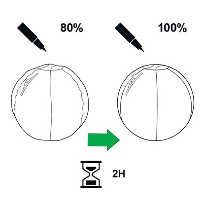 Artikelbild 17 für LEITZ Ergo Cosy Sitzball blau 65,0 cm, Artikelnummer 793937