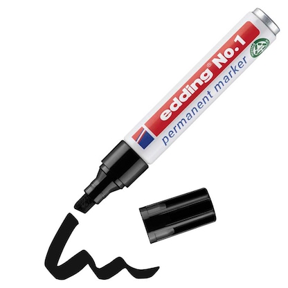 Artikelbild 2 für edding No. 1 Permanentmarker schwarz 1,0 - 5,0 mm, 10 St., Artikelnummer 254938
