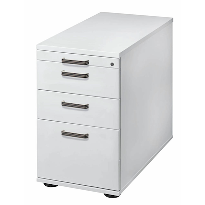 Artikelbild für HAMMERBACHER SC40 Standcontainer lichtgrau 4 Auszüge Kunststoff-Relinggriff silber 42,8 x 80,0 x 72,0 - 76,0 cm, Artikelnummer 864684