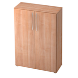 Artikelbild 1 für HAMMERBACHER Aktenschrank Altus, V4550/N/N/BM nussbaum 2 Fachböden 80,0 x 33,0 x 114,4 cm, Artikelnummer 962902