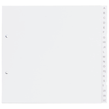 Artikelbild 1 für dots Ordnerregister DIN A4 Halbformat, Überbreite A-Z weiß 20-teilig, 5 Satz, Artikelnummer 294702