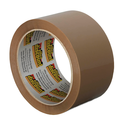 Artikelbild für office discount Packband braun 50,0 mm x 66,0 m 1 Rolle, Artikelnummer 839373