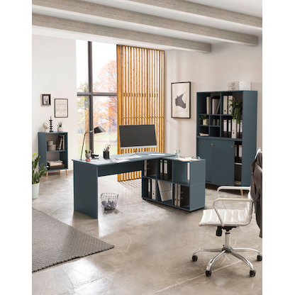 Artikelbild 6 für MÖBELPARTNER Schiebetürenschrank 500, 701789 blaugrau 1 Fachboden 100,1 x 41,0 x 92,6 cm, Artikelnummer 823874