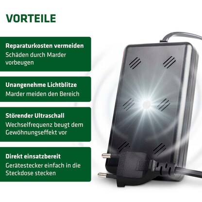 Artikelbild 3 für GARDIGO Marder-Frei Indoor LED Tierabwehrmittel, Artikelnummer 796769