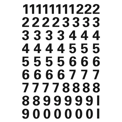 Artikelbild 2 für HERMA Klebenummern 4159 Zahlen, schwarz, 71 Etiketten, Artikelnummer 894826