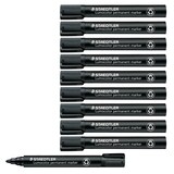 Artikelbild 1 für STAEDTLER Lumocolor Permanentmarker schwarz 2,0 mm, 10 St., Artikelnummer 455329