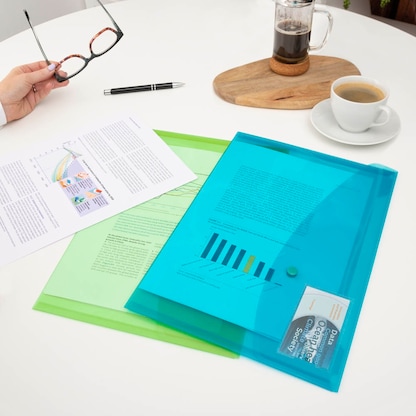 Artikelbild 2 für RAPESCO® Sammelmappen DIN A4 farbsortiert, 5 St., Artikelnummer 710612