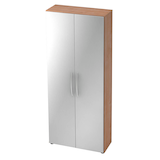 Artikelbild 1 für HAMMERBACHER Aktenschrank Altus, V4100/N/S/BM nussbaum, silber 4 Fachböden 80,0 x 33,0 x 188,0 cm, Artikelnummer 966028