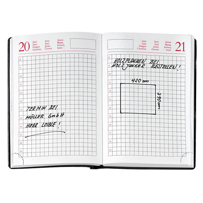 Artikelbild 3 für Lediberg Handwerkerkalender jahresunabhängig schwarz, 1 St., Artikelnummer 818146