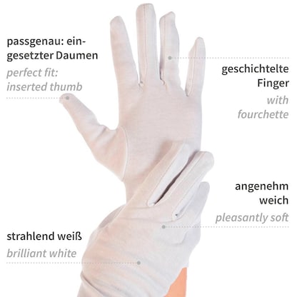 Artikelbild 2 für HYGOSTAR unisex Arbeitshandschuhe Blanc weiß Größe 8, 12 Paar, Artikelnummer 597955