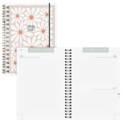 Artikelbild für BRUNNEN Schülerkalender Bloom 2026/2027 beige, weiß, orange, 1 St., Artikelnummer 804876