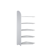 Artikelbild 1 für Kerkmann Eckregal Dante lichtgrau 60,0 x 32,5 - 60,0 x 190,0 cm, 1 St., Artikelnummer 658906