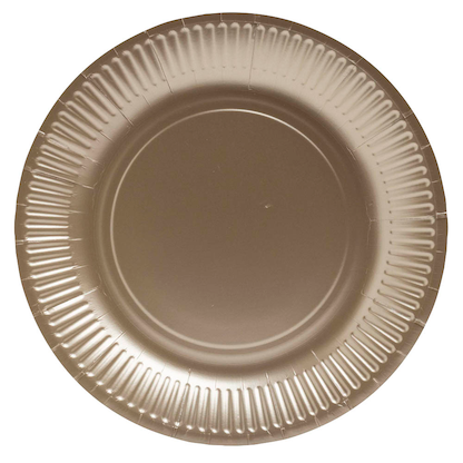 Artikelbild für PROnappe Pappteller gold Ø 23,0 cm, 10 St., Artikelnummer 345821