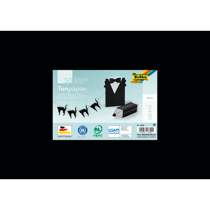 Artikelbild 4 für folia Tonpapier schwarz 130 g/qm 50 St., Artikelnummer 962831