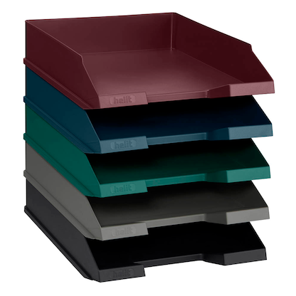 Artikelbild 2 für helit Briefablagen the green staff blau DIN A4, 1 St., Artikelnummer 823387