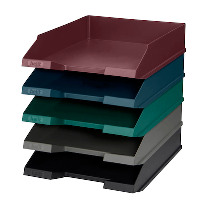 Artikelbild 3 für helit Briefablagen the green staff blau DIN A4, 1 St., Artikelnummer 823387