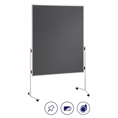 Artikelbild 3 für FRANKEN Moderationswand ECO 120,0 x 150,0 cm grau, Artikelnummer 431779