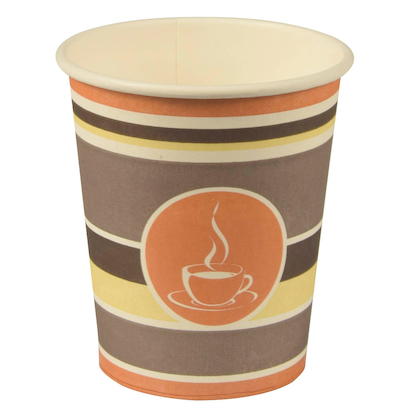 Artikelbild für STARPAK Einweg-Kaffeebecher weiß, rot, gelb, grau 0,2 l, 50 St., Artikelnummer 182816