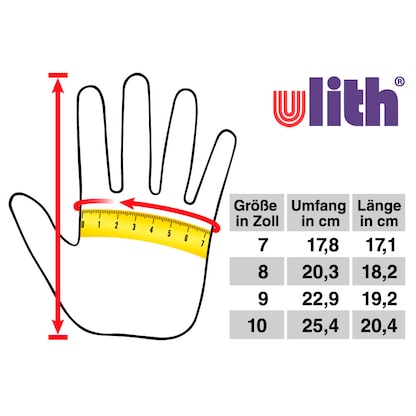 Artikelbild 2 für Ulith unisex Gummihandschuhe gelb Größe M, 1 Paar, Artikelnummer 419445