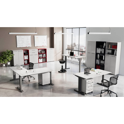 Artikelbild 5 für GERMANIA Aktenschrank Agenda Office, 4237-69 lichtgrau 4 Fachböden 80,0 x 40,0 x 197,0 cm, Artikelnummer 121693