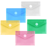 Artikelbild 1 für FolderSys Dokumententaschen DIN A7 farbsortiert glatt 0,20 mm, 10 St., Artikelnummer 515496