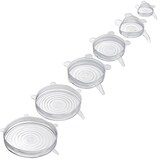 Artikelbild 1 für WESTMARK Frischhaltedeckel-Set Silikon Round transparent, 1 Set, Artikelnummer 996970