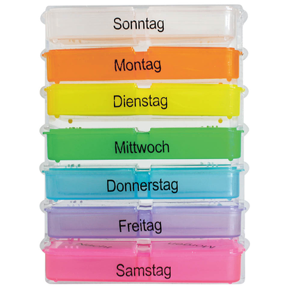 Artikelbild für WUNDmed® Tablettenbox Rainbow bunt, 1 St., Artikelnummer 471569