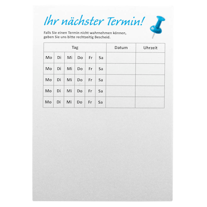 Artikelbild 2 für grau Terminblöcke grau DIN A7, ca. 100 Blatt, 5 Blöcke, Artikelnummer 245478