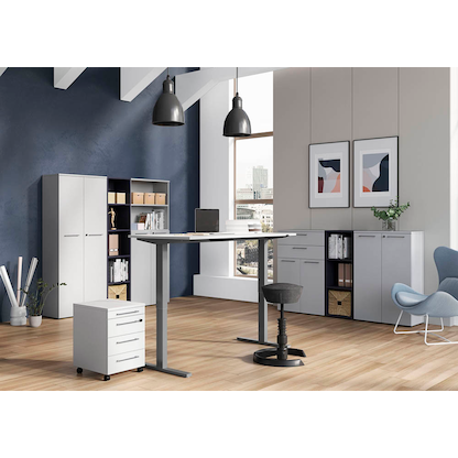 Artikelbild 7 für GERMANIA Aktenschrank Agenda Office, 4237-69 lichtgrau 4 Fachböden 80,0 x 40,0 x 197,0 cm, Artikelnummer 121693