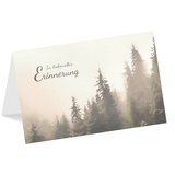Artikelbild 1 für LUMA Trauerkarte Nebelwald LU1687 DIN B6, 1 St., Artikelnummer 141428